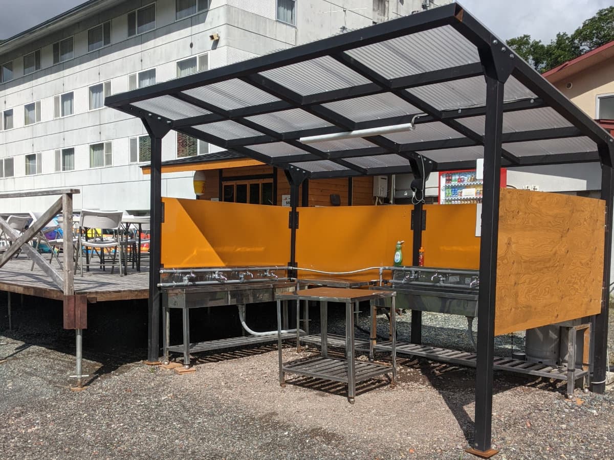 使い勝手の良い炊事場